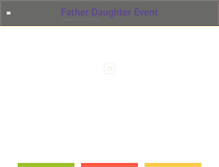 Tablet Screenshot of fatherdaughterevent.com